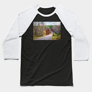 Stevens Creek Bridge Baseball T-Shirt